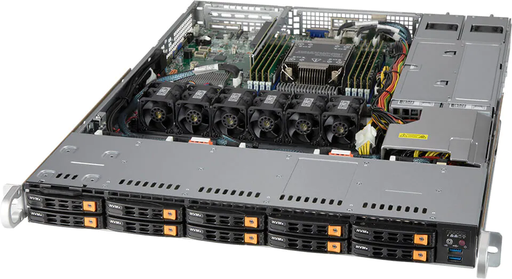 Servidor de almacenamiento Nvme U.3, SuperMicro GEDA-110P-NTR10-U.3 (51.2TB, 4x 12.8TB Kioxia CM6-V Series U.3 PCIe 4.0 x4 NVMe Solid State Drive (SIE))