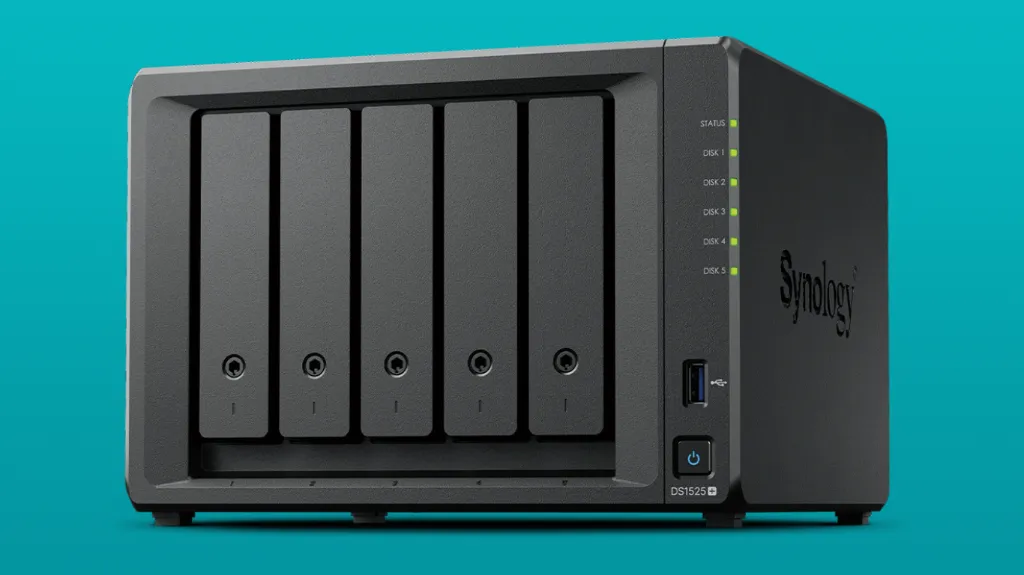 Synology DiskStation DS1525+ - Servidor NAS de 5 Bahías para Continuidad de Negocio (Sin Discos)