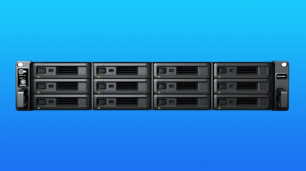 Synology RackStation RS2423RP+ - Servidor NAS Enterprise de Rack 2U con Fuente Redundante (Sin Discos)
