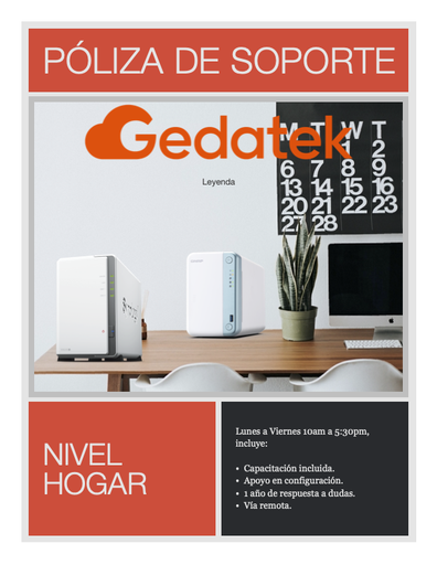 Póliza de soporte técnico anual - hogar
