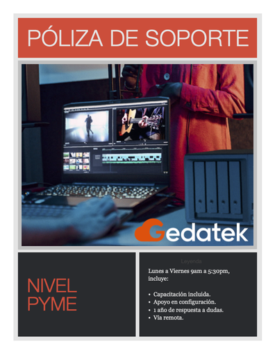 Póliza de soporte técnico anual - PyME