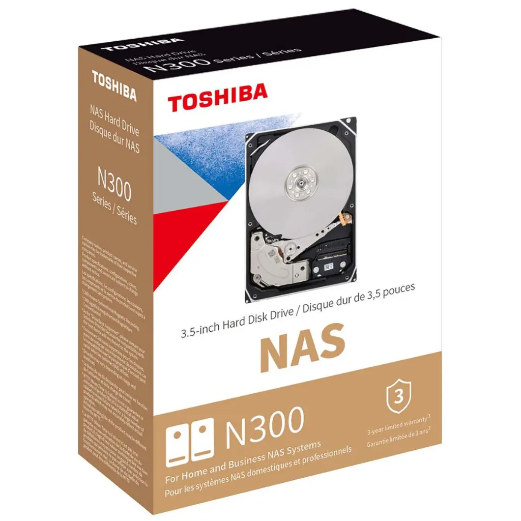Toshiba HDWG81GXZSTA N300 16TB, Disco especial para NAS.