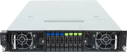 Servidor GPU - AMD EPYC™ 9005 Series - 2U - 4x Hybrid + 4x SAS/SATA - 8 GPUs, Gen 5 Switch - Energía redundante de 3000W