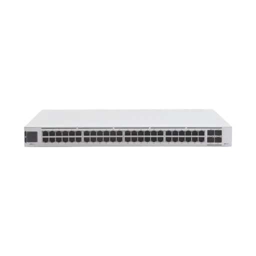 UniFi Switch USW-Pro-48, Capa 3 de 48 puertos Gigabit RJ-45 + 4 puertos 1/10G SFP+, pantalla informativa